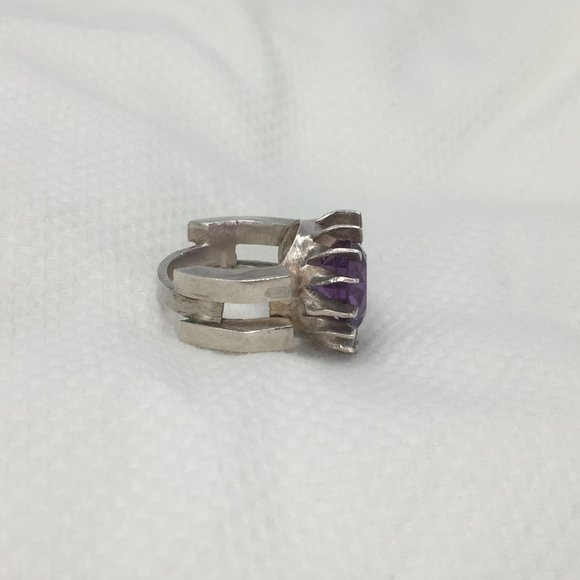 COPY - Handcrafted Gothic Color-Changing Sapphire Ring - Sz 5 - Over 6cts - Ste… - Picture 7 of 16